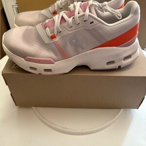 On Running Women's Athletic Shoes in Pink and White